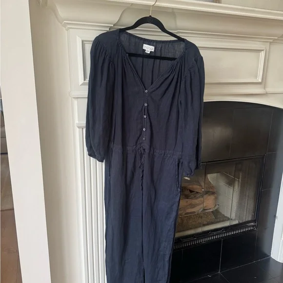 Velvet by Graham & Spencer Dione Navy Blue Jumpsuit - Picture 10 of 10